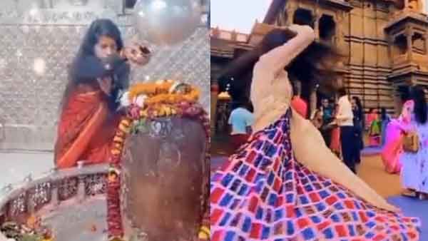 Girl makes insta reel dancing inside Ujjain's Mahakal Temple; Minister orders probe