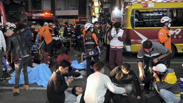 'Crowd fell like dominoes': Witnesses reveal horror of deadly South Korea stampede