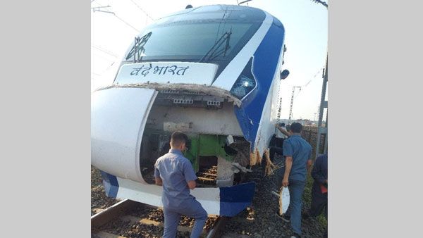 Vande Bharat Express rams into cattle near Atul station in Gujarat, third incident this month