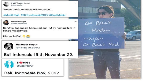 Fact Check: This woman did not hold a ‘go back Modi’ placard during the G20 Summit