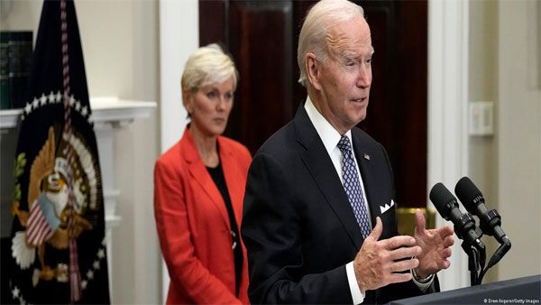 Biden criticizes oil company profits as 'windfall of war'