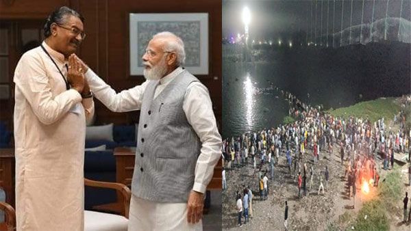 Fact Check: Congress makes false claim on PM Modi standing with Morbi bridge contractor