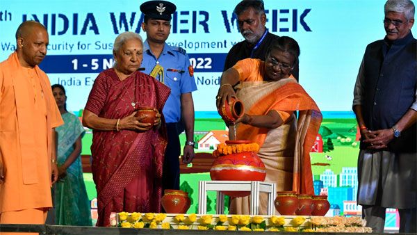 President Draupadi Murmu inaugurates 7th edition of India Water Week in Noida