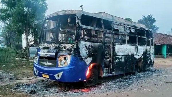 Naxals in Chhattisgarh burn vehicles, mobile towers in revenge