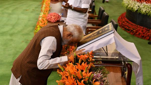 How PM Modi has been celebrating Constitution Day since 1999? In Pics