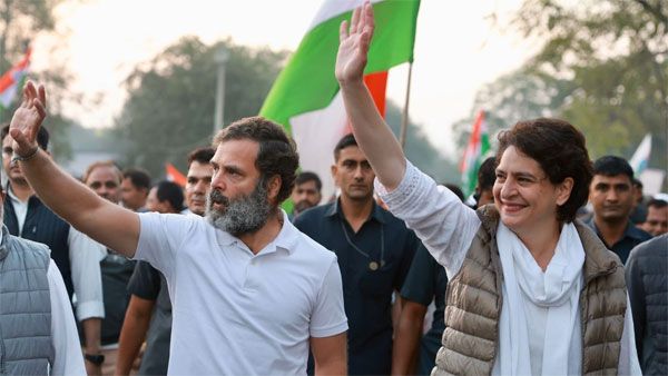 Priyanka Gandhi, with Robert Vadra, joins Bharat Jodo Yatra in MP