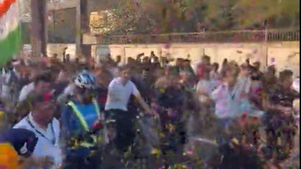 After bike, now Rahul Gandhi hops on bicylce as Yatra heads for Ujjain