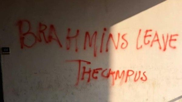 'Brahmins leave the campus' 'We are coming for you...': JNU walls defaced with anti-Brahmin slogans