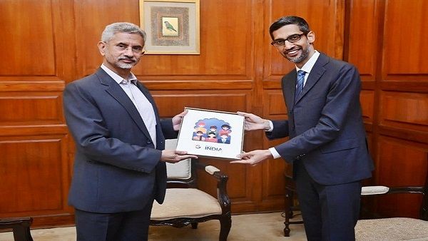 After meeting PM Modi, Sundar Pichai calls on EAM Jaishankar