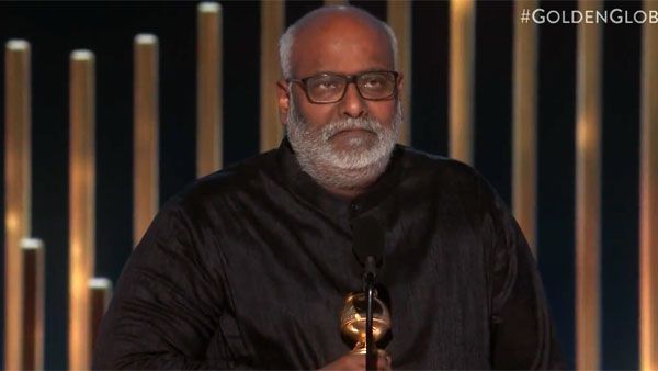 MM Keeravani's acceptance speech at Golden Globes Awards