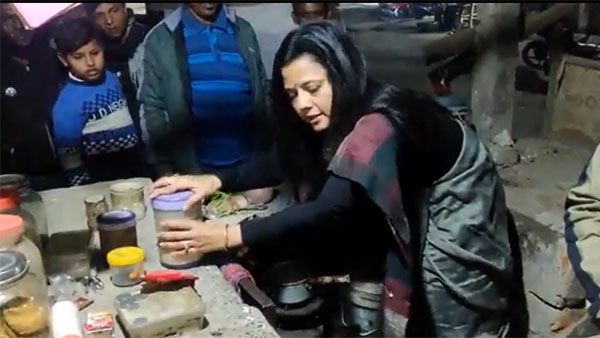 Mahua Moitra tries her hand at making tea and wonders what would happen: Watch