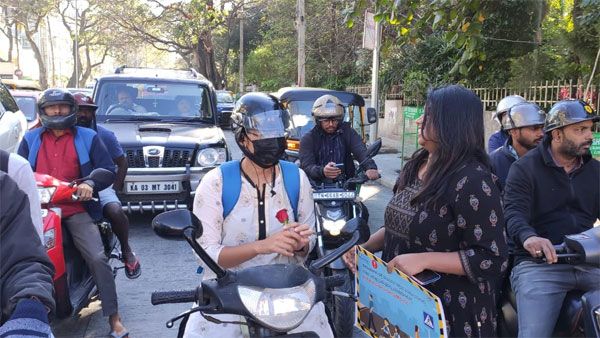 NBF raises awareness, 56Secure along with Bengaluru traffic cops to observe Road Safety Week