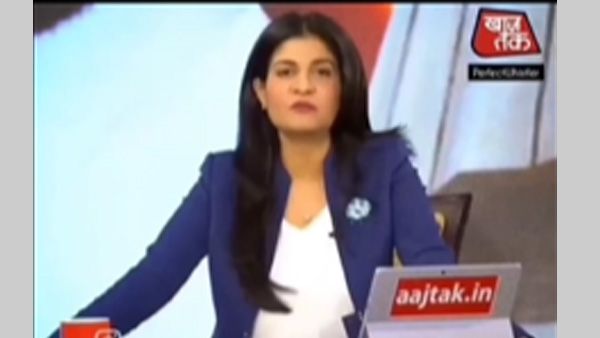 Fact Check: Did this Hindi TV anchor sing a song on LIVE TV