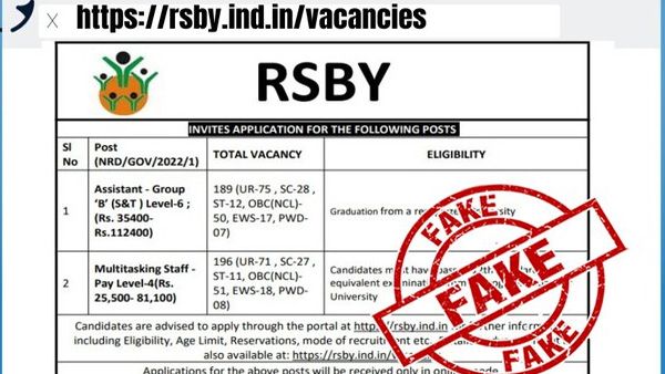 Fact Check: Fake website invites applications for Rashtriya Swasthya Bima Yojana
