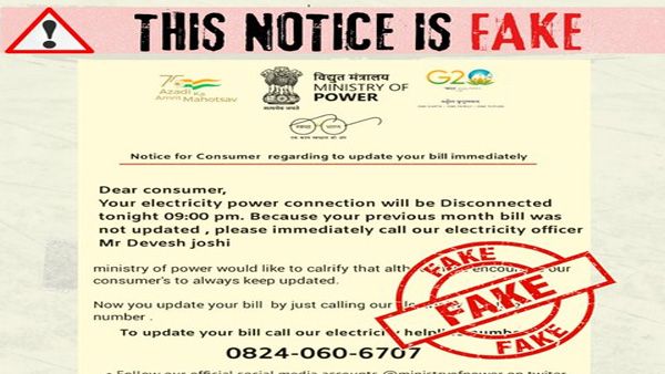 Fact Check: Fake notice on electricity disconnection being circulated