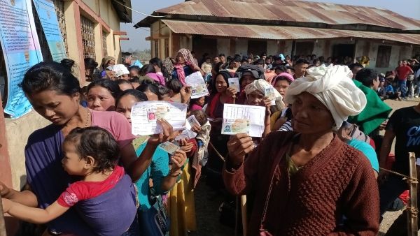 Re-settled Bru migrants cast their vote the first time in Tripura
