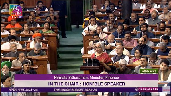 FinMin remains unfazed as Congress MPs try to disrupt Budget speech with Bharat Jodo slogans