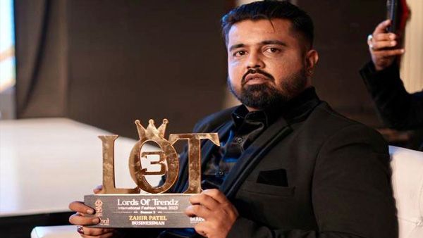 Entrepreneur and digital creator Zahir Patel gets honoured with the Lords of Trendz Achievement Award 2023