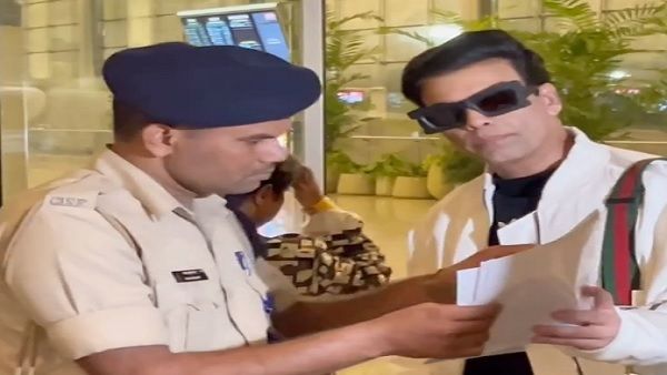 Karan Johar stopped by airport security for not showing his ID