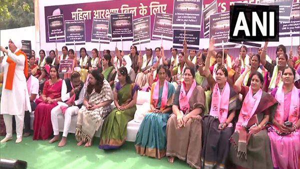 Women's Reservation Bill: BRS leader Kavitha, backed with 18 parties support, leads hunger strike