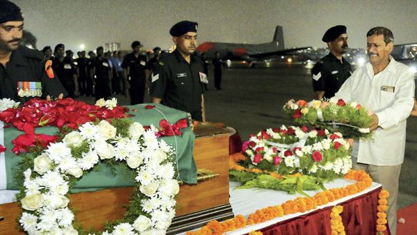 Martyr Lt Col VVB Reddy's mortal remains reach Telangana