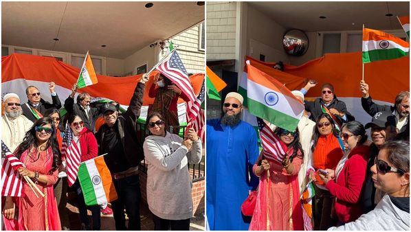 Indian Americans hold peace rally at Indian Consulate in San Fracisco after pro-Khalistan vandalism