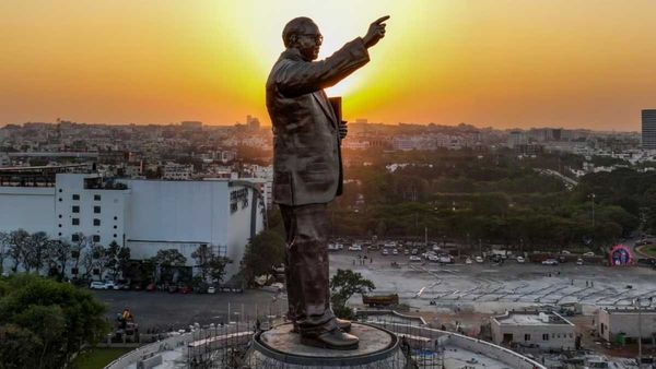 Telangana CM unveils 125-ft-tall Ambedkar statue in Hyderabad