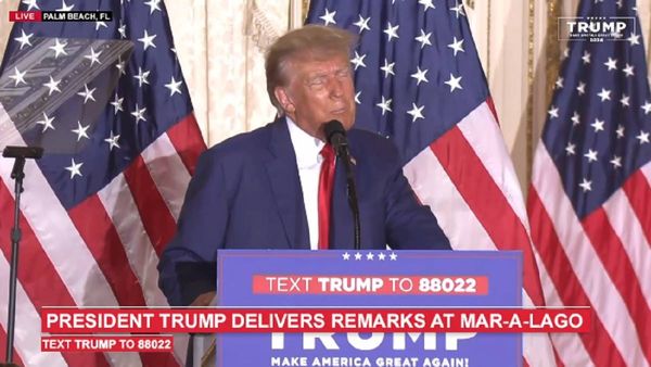 They can’t beat us at ballot box, so they try to beat us through law: Trump after historic indictment