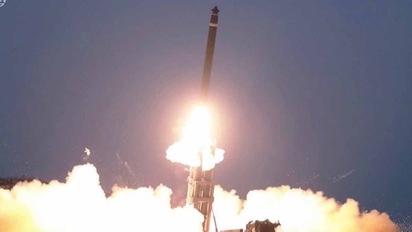 North fires ballistic missile into sea between Koreas, Japan