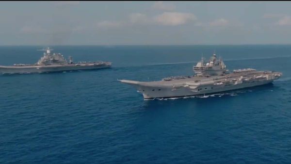 2 Aircraft Carriers, 35 Combat Jets: Navy Displays Military Prowess In Massive Exercise [WATCH]