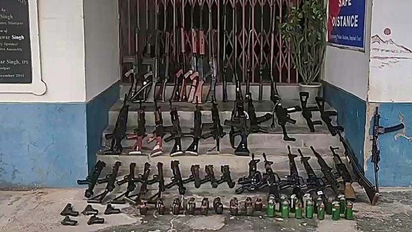 Over 140 Weapons Surrendered In Manipur After Amit Shah's Appeal