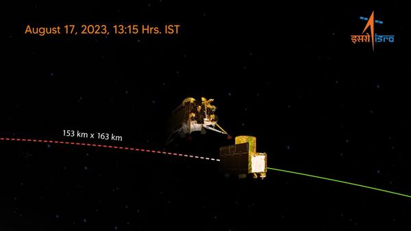 Chandrayaan-3’s Vikram Lander Separates From Propulsion Module
