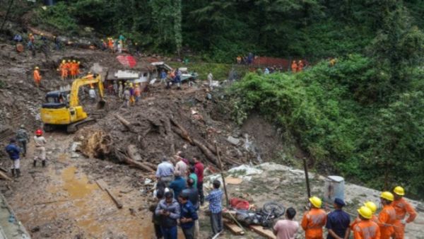 Major Landslide Hits Shimla's Krishna Nagar, Several Houses Collapse