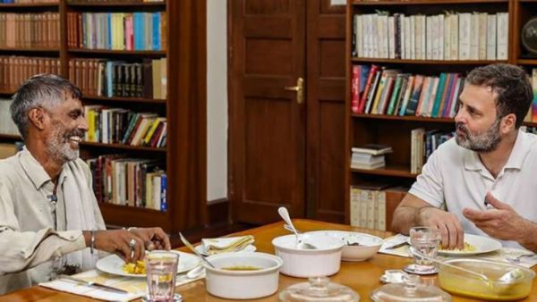 Rahul Gandhi Having Lunch With This Vegetable Vendor Goes Viral, Details Inside