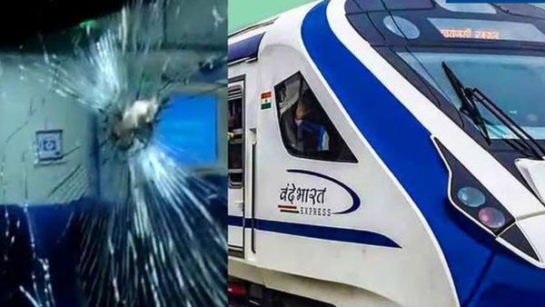 Stones Pelted At Vande Bharat Train In UP's Barabanki