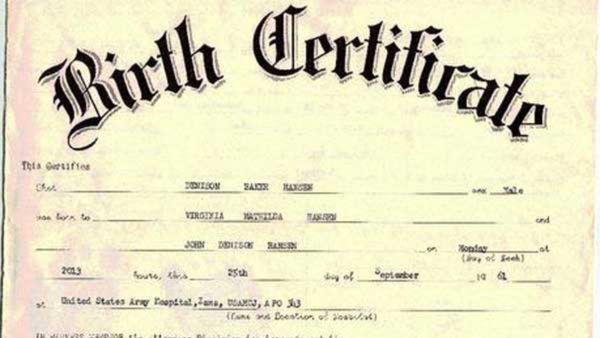 Birth Certificate To Be Single Document For Key Services From October 1