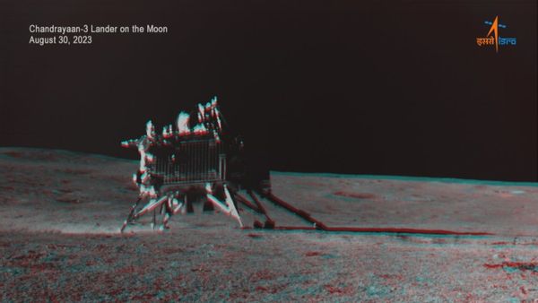 Chandrayaan-3: ISRO's Stunning 'Anaglyph' Of Vikram Lander On The Moon