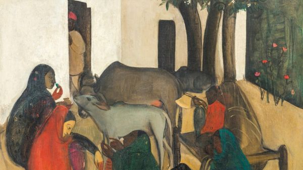 This Painting By Indian Artist Sold For Record Rs 61.8 Crore