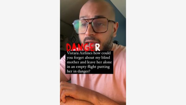 Man Slams Vistara For Leaving Blind Mother Alone On Flight, Airline Responds | Video
