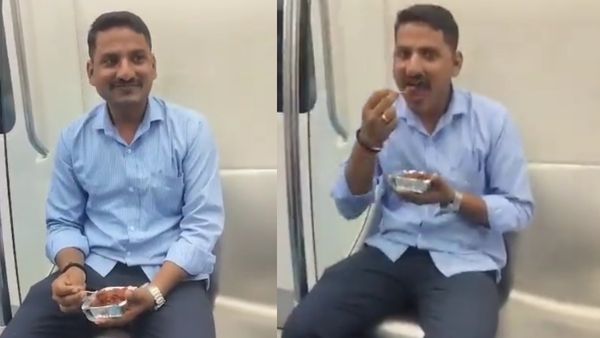 Caught On Camera: Bengaluru Man Fined Rs 500 For Eating Gobi Manchurian In Metro