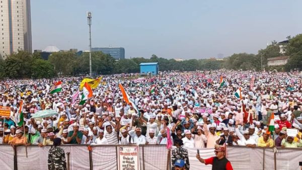 Govt Employees Protest At Ramlila Maidan, Demand Restoration Of Old Pension Scheme