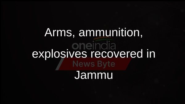 Security forces recover arms, ammunition, explosives dropped by quadcopter in Jammu