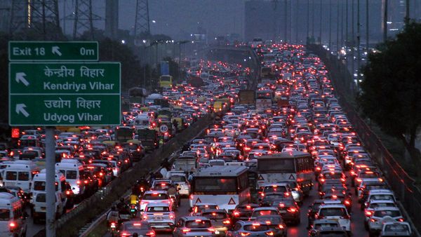 Rain, Dhanteras Rush Cause Traffic Jam In Delhi