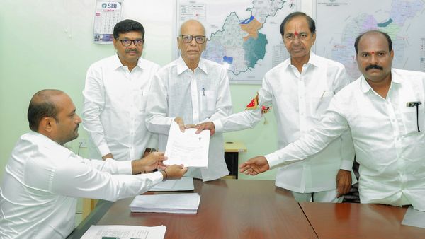 Telangana Polls: KCR Files Nomination From Gajwel Segment