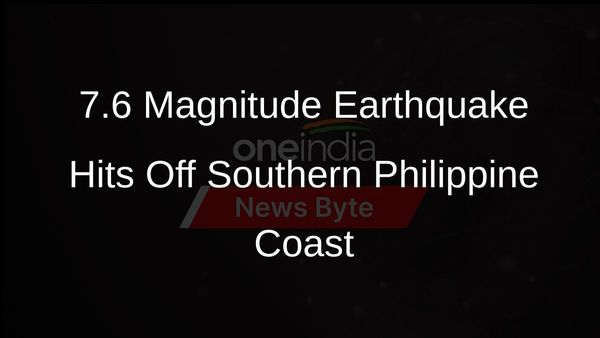 7.6 Magnitude Earthquake Hits Off Southern Philippine Coast