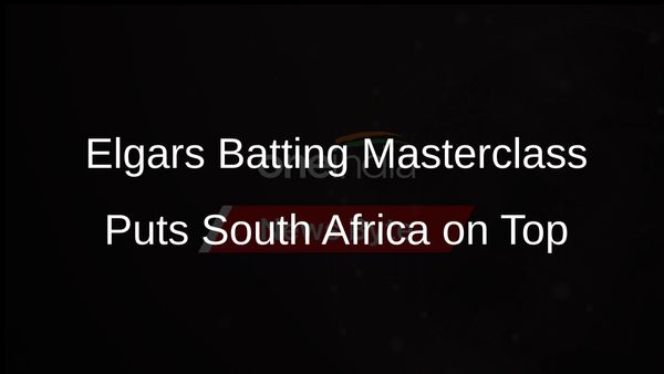 Dean Elgars Unbeaten Century Puts South Africa in Commanding Position
