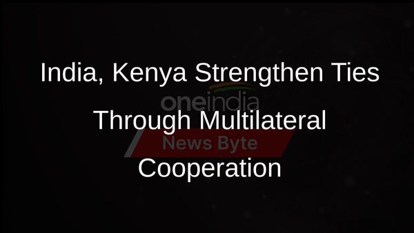 India, Kenya Vow to Work Together in Multilateral Fora