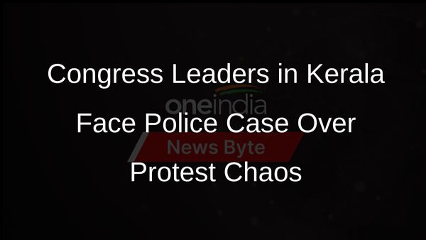 Kerala Police Book Congress Leaders Over Violent Protest