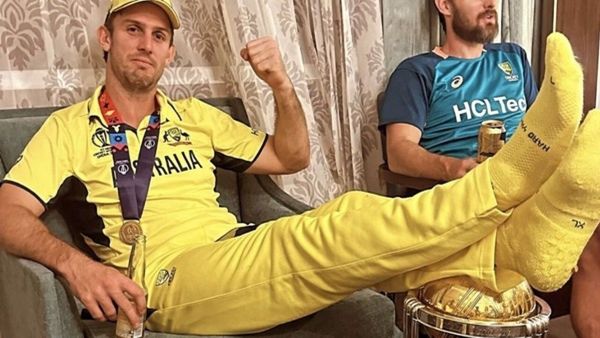 Mitchell Marsh Defends Controversial Act Of Resting Feet On World Cup Trophy