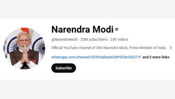 PM Modi's YouTube Channel Subscribers Number Cross 2 Crore, Far Ahead Of Other Global Leaders